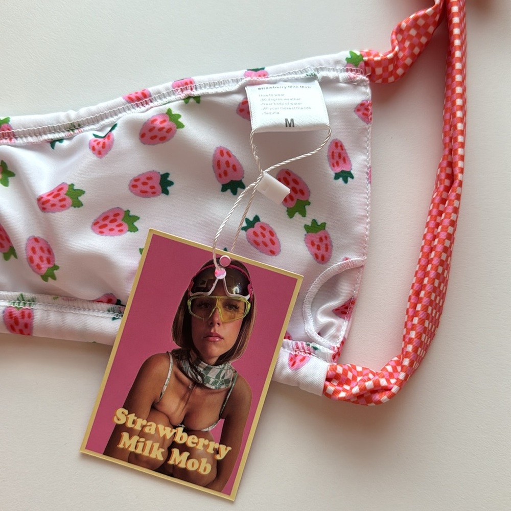 STRAWBERRY MILK MOB Strawbaby Bikini Bandeau Top - Picture 8 of 9